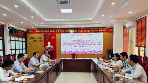 Khảo sát tình hình thực hiện công tác chứng thực bản sao điện tử từ bản chính