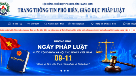 Lạng Sơn nâng cấp Trang thông tin điện tử PBGDPL, mở rộng tiếp cận pháp luật trên môi trường số