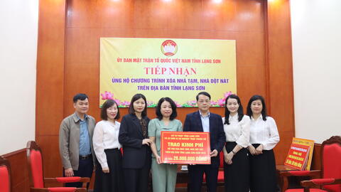Sở Tư pháp chung tay hỗ trợ xóa nhà tạm, nhà dột nát  trên địa bàn tỉnh Lạng Sơn