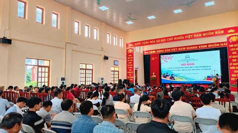 TRUNG TÂM TRỢ GIÚP PHÁP LÝ NHÀ NƯỚC  TỔ CHỨC HỘI NGHỊ TẬP HUẤN KIẾN THỨC TRỢ GIÚP PHÁP LÝ GẮN VỚI VĂN HÓA, PHONG TỤC, ĐỜI SỐNG VÀ SINH KẾ TẠI XÃ THÁI BÌNH