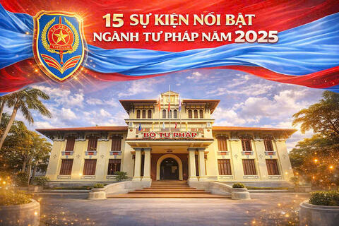 15 sự kiện nổi bật của Ngành Tư pháp năm 2025.